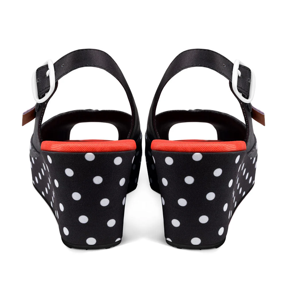 ChocolaticasĀ® Rockabilly Women's Sandal - Image 4