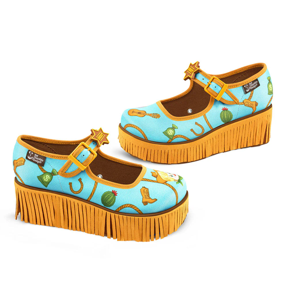 ChocolaticasĀ® Sheriff Women's Mary Jane Platform - Image 3