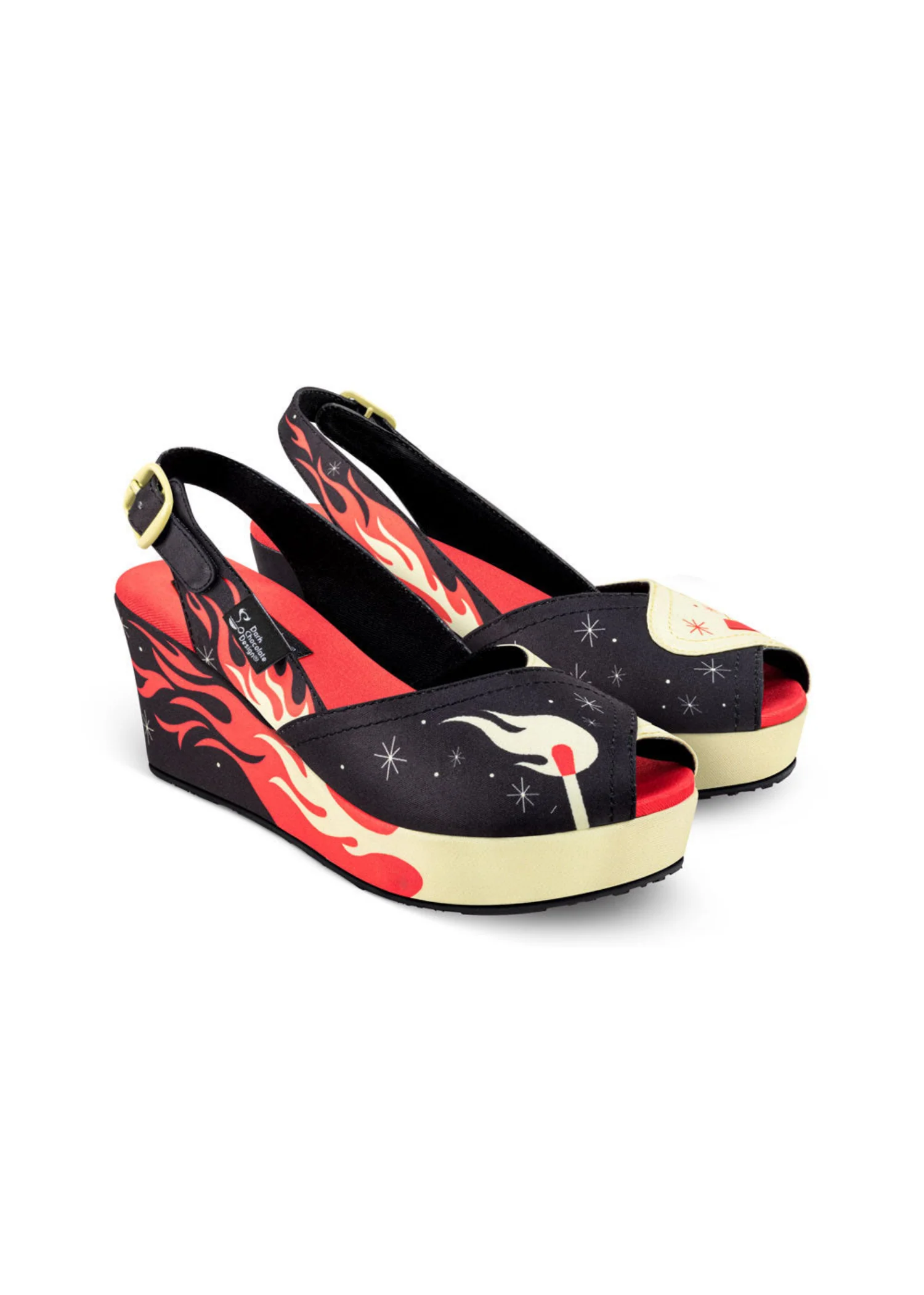 ChocolaticasĀ® She's On Fire Women's Sandal