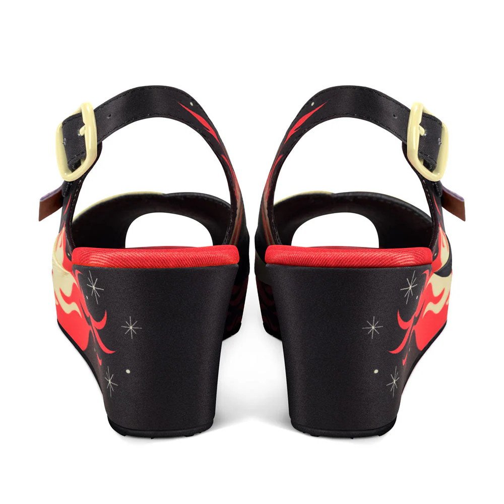 ChocolaticasĀ® She's On Fire Women's Sandal - Image 4