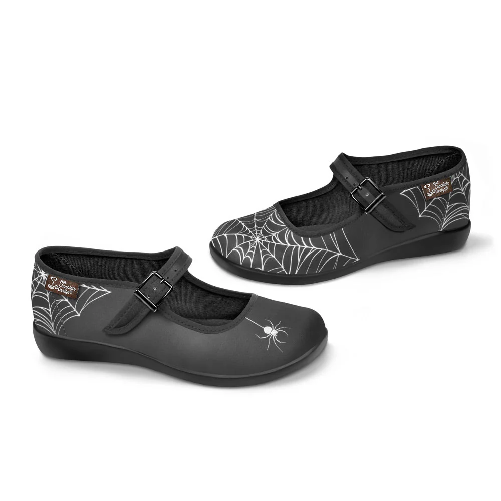 ChocolaticasĀ® Spider Women's Mary Jane Flat - Image 2