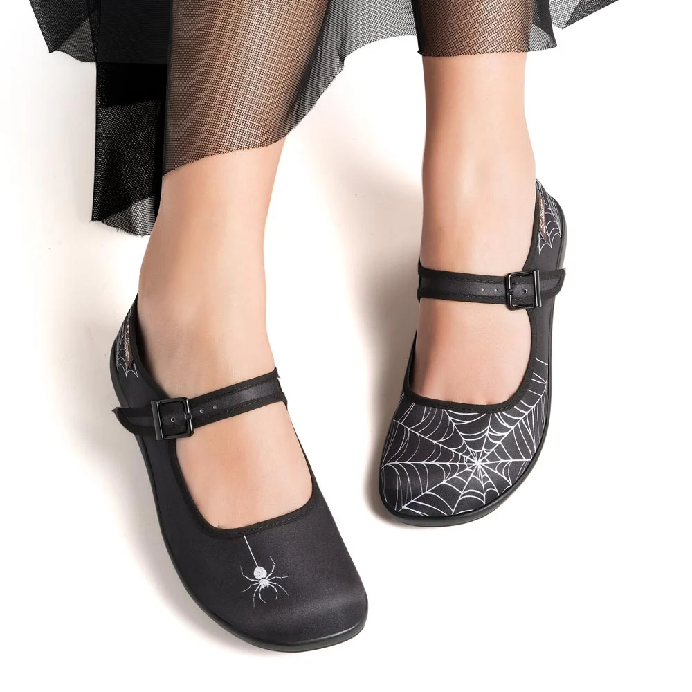 ChocolaticasĀ® Spider Women's Mary Jane Flat - Image 4