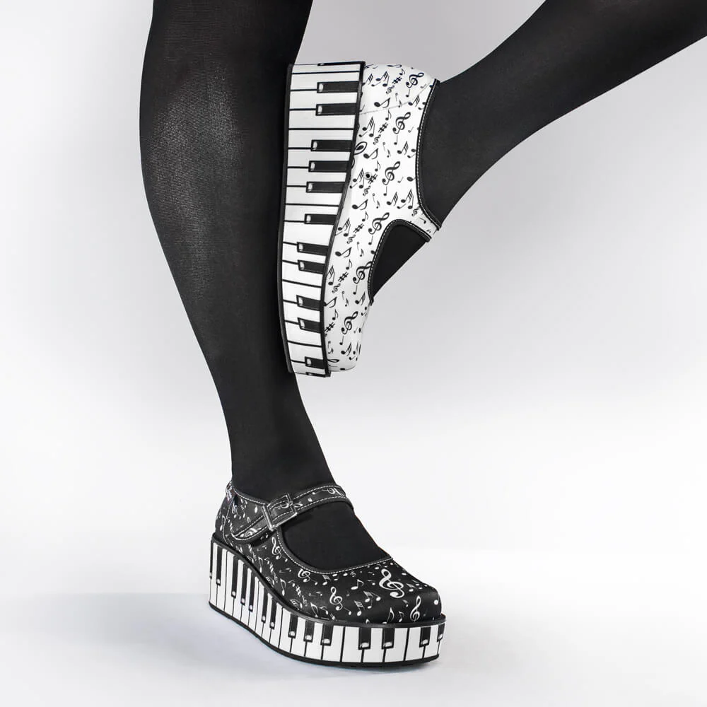 Chocolaticas® Thank You Music Women's Mary Jane Platform - Image 3