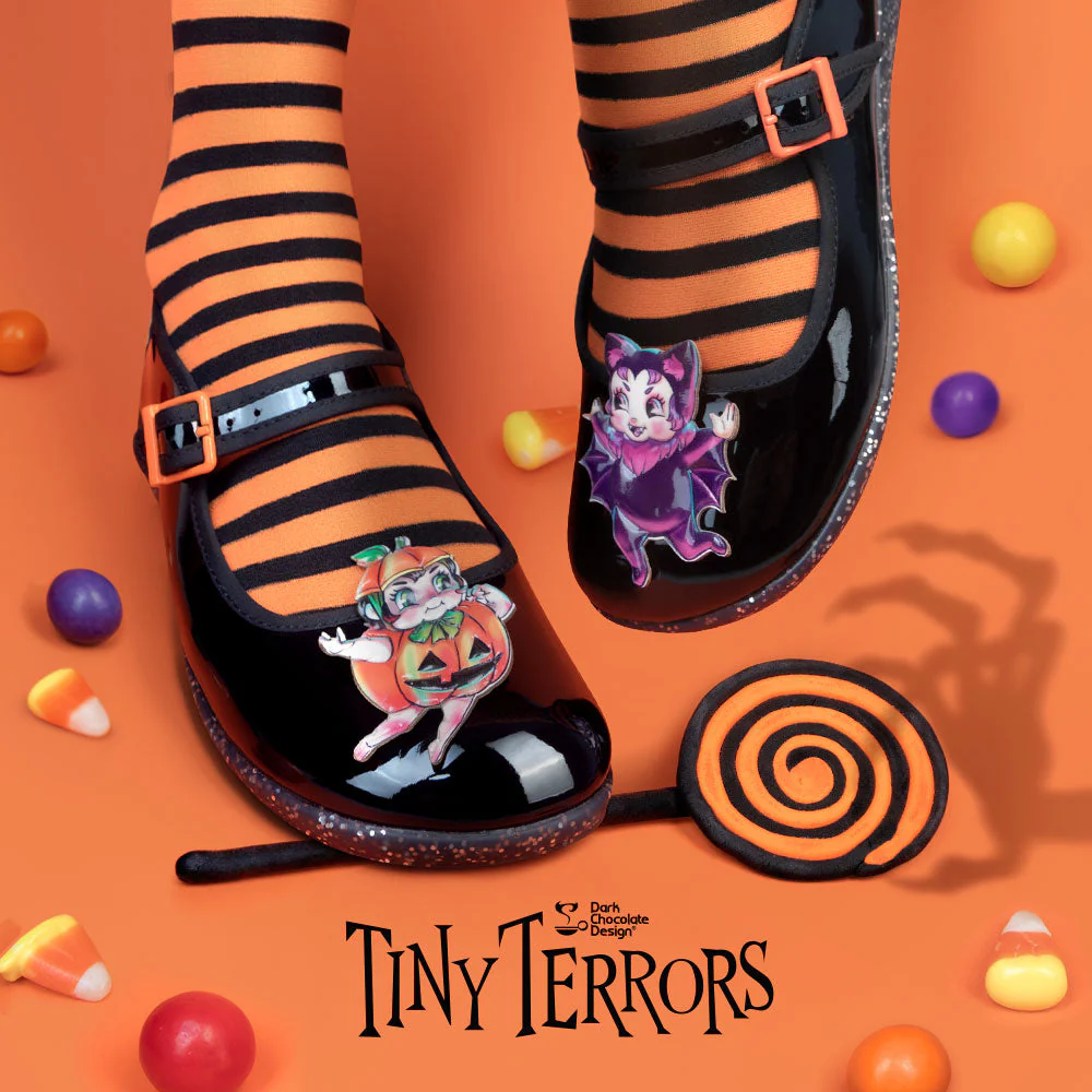 ChocolaticasĀ® Tiny Terrors Women's Mary Jane Flat