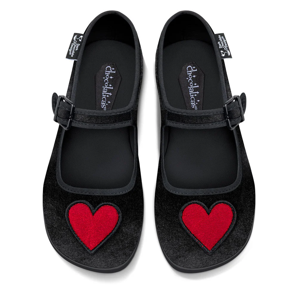 Chocolaticas® Velvet Heart Women's Mary Jane Flat - Image 2