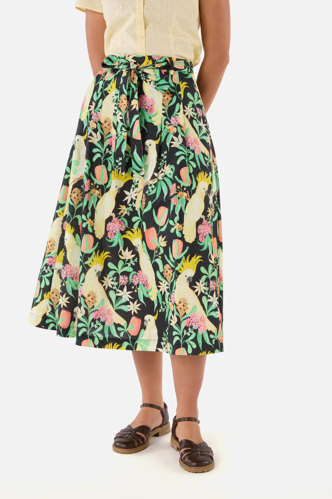 Cockatoo & Flora Midi Skirt - Image 3