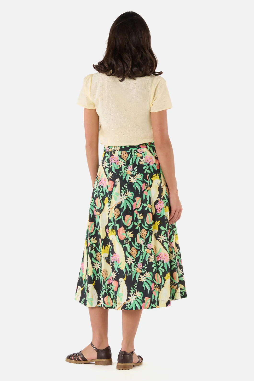 Cockatoo & Flora Midi Skirt - Image 5