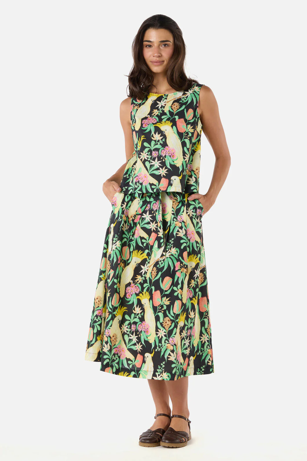 Cockatoo & Flora Midi Skirt - Image 6