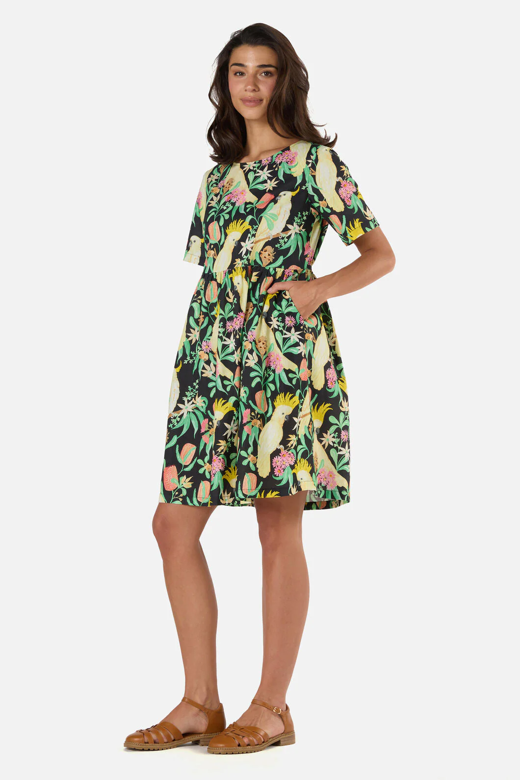 Cockatoo & Flora Smock Dress - Image 3