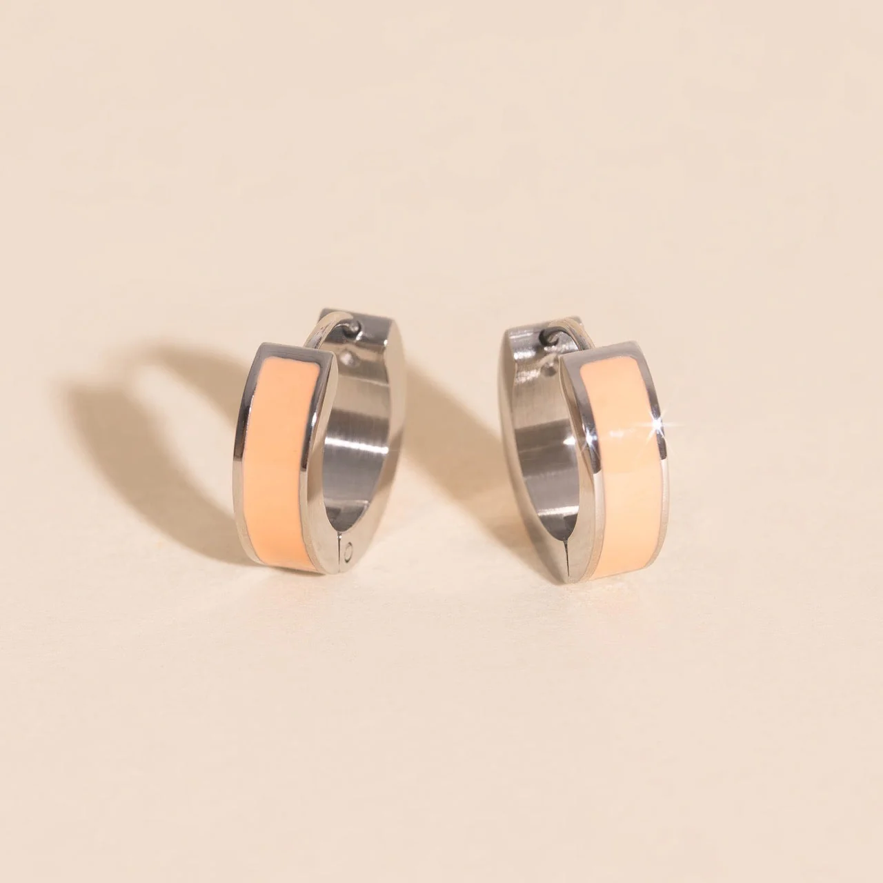 Chunky Huggie Hoop Earrings - 16 Color Options - Image 13