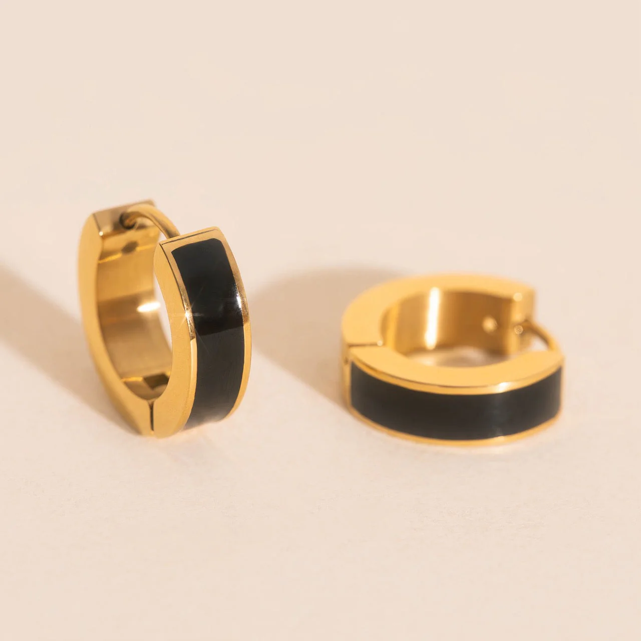 Chunky Huggie Hoop Earrings - 16 Color Options - Image 16