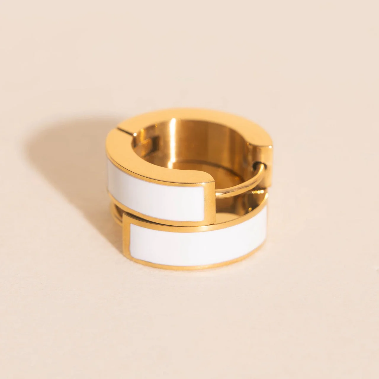 Chunky Huggie Hoop Earrings - 16 Color Options - Image 18