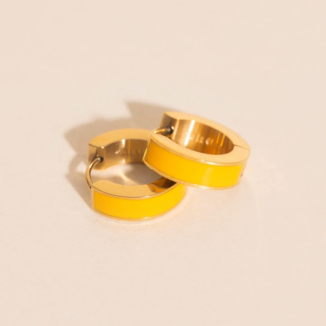 Chunky Huggie Hoop Earrings - 16 Color Options - Image 20