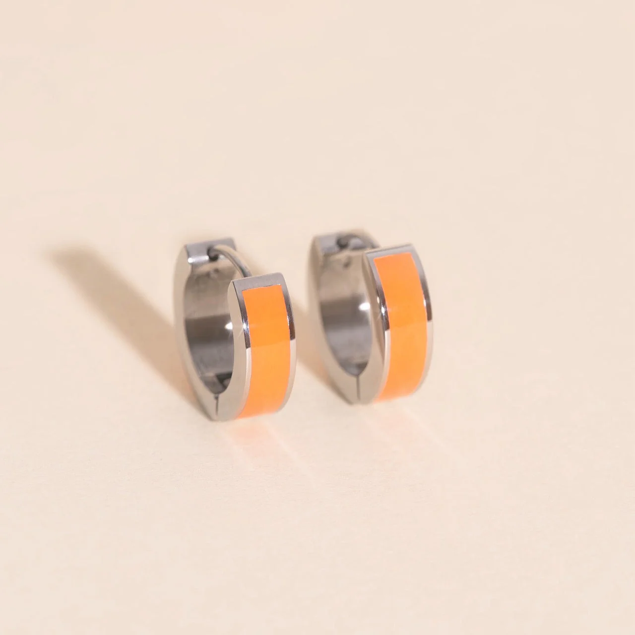 Chunky Huggie Hoop Earrings - 16 Color Options - Image 21
