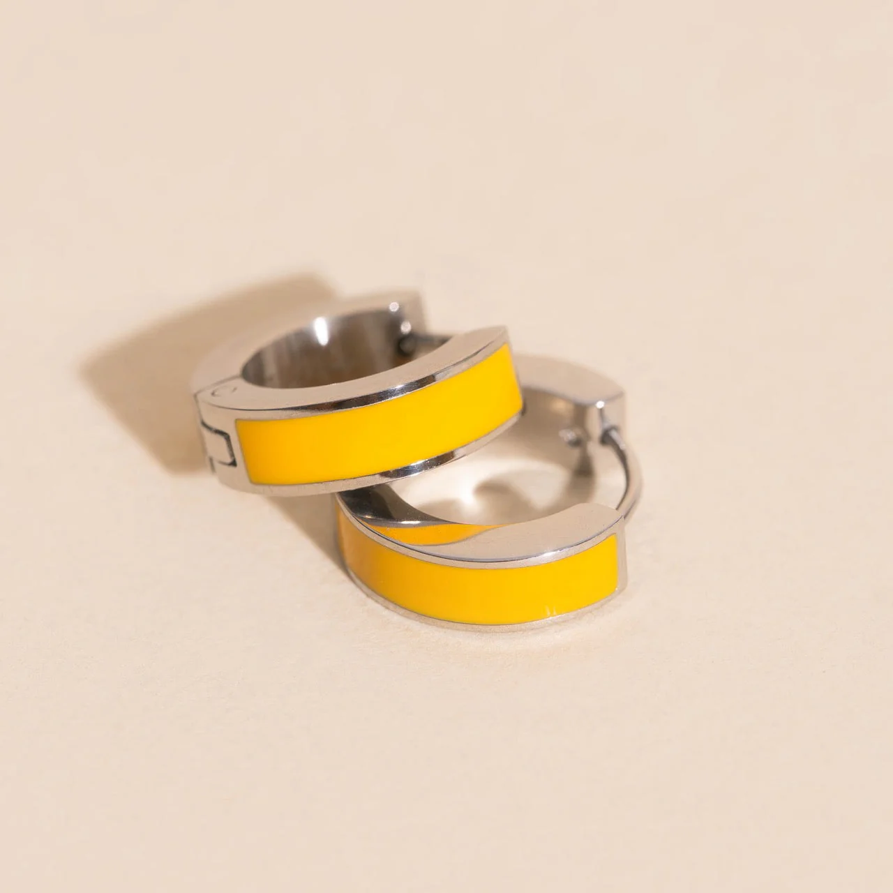 Chunky Huggie Hoop Earrings - 16 Color Options - Image 22