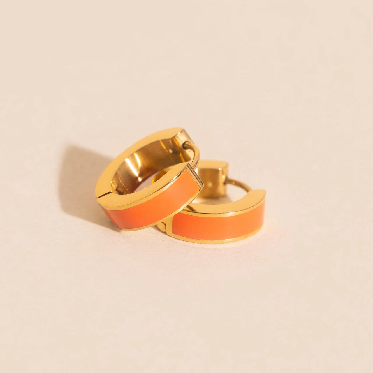 Chunky Huggie Hoop Earrings - 16 Color Options - Image 23