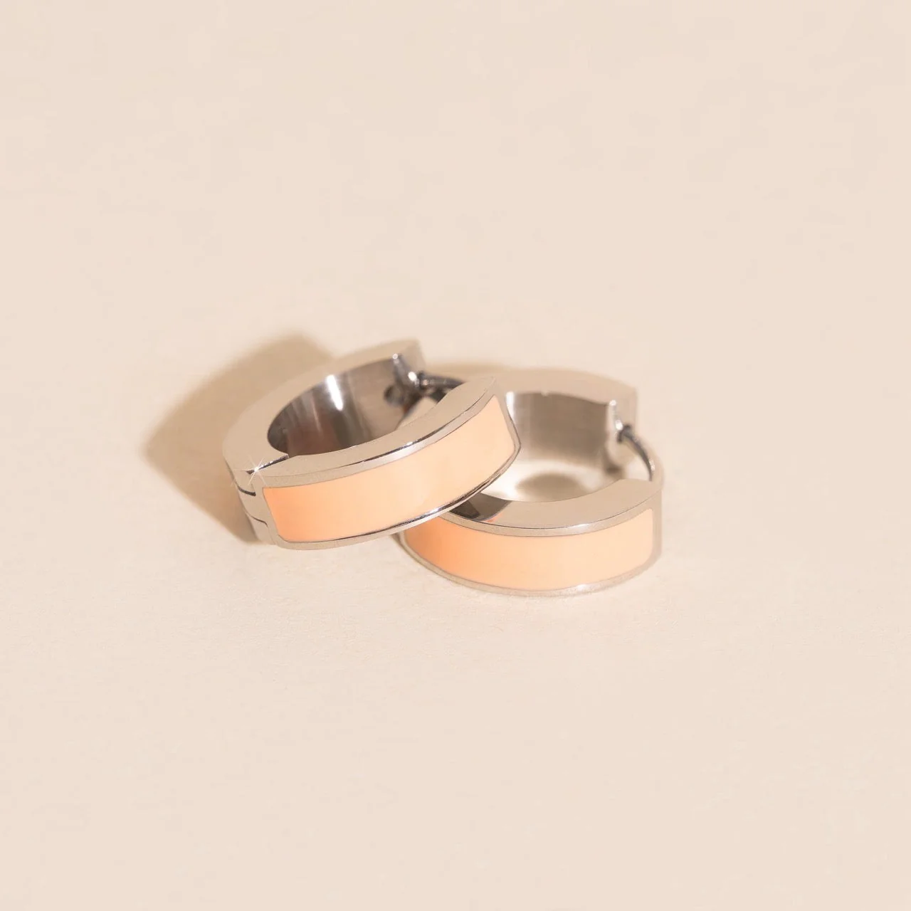 Chunky Huggie Hoop Earrings - 16 Color Options - Image 24
