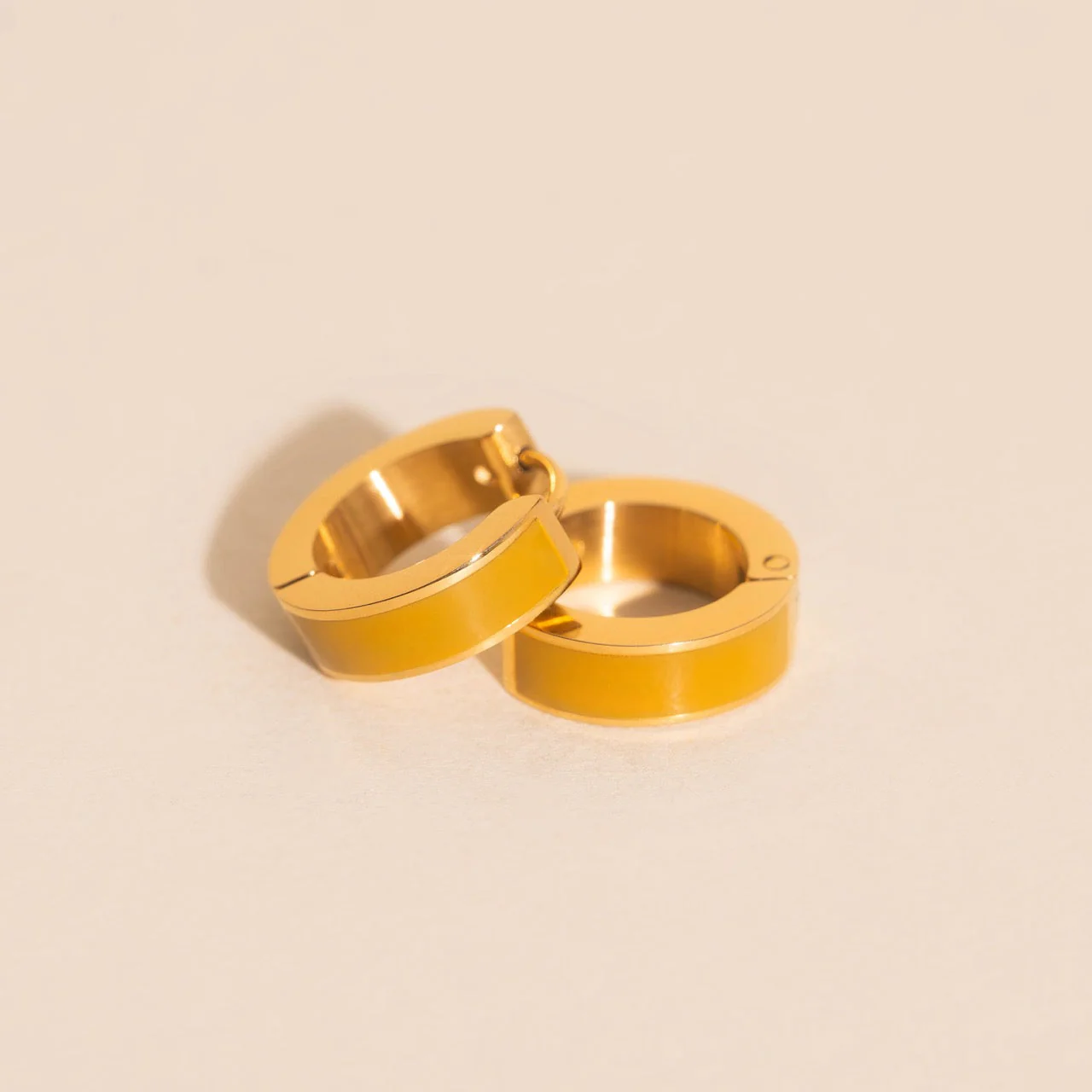 Chunky Huggie Hoop Earrings - 16 Color Options - Image 27