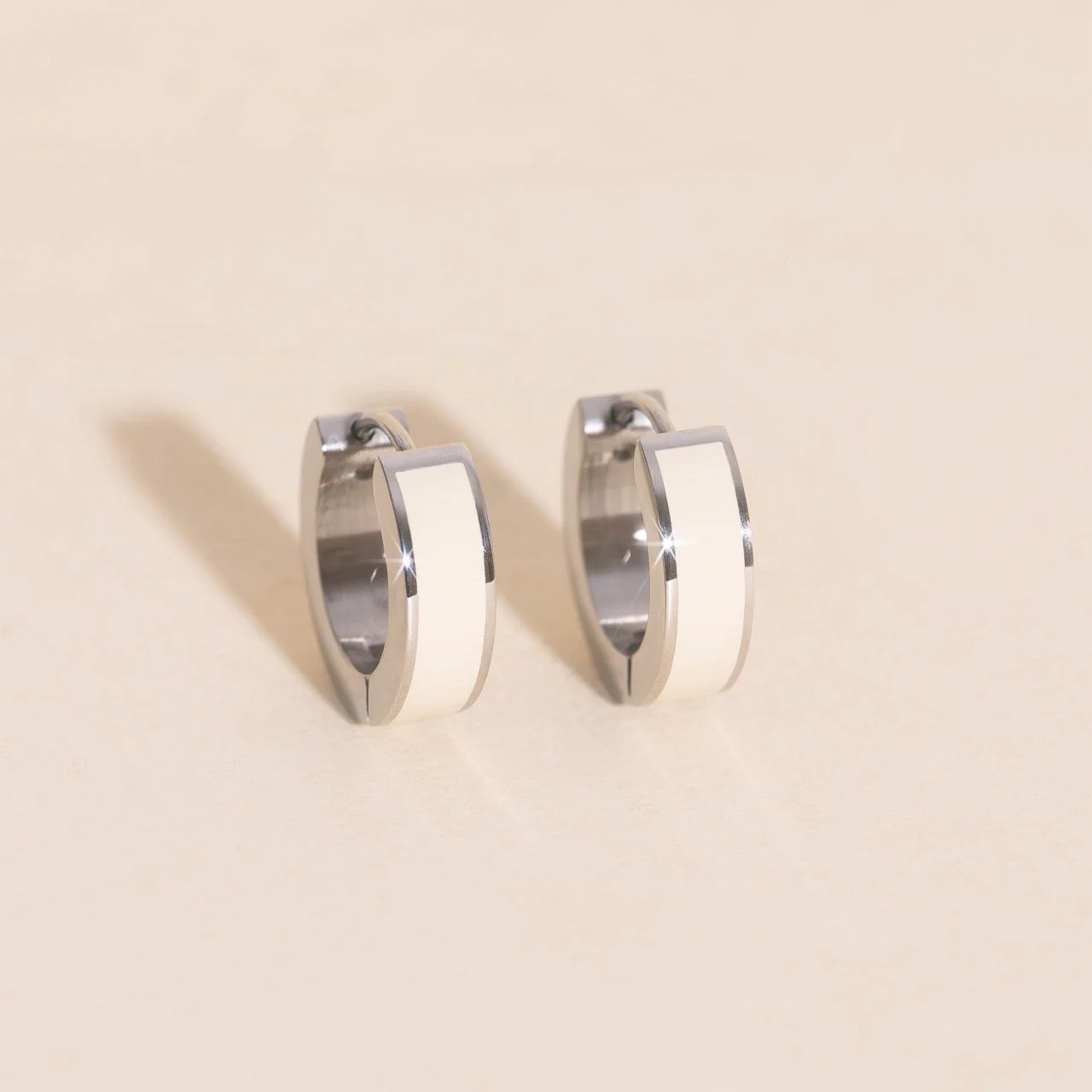 Chunky Huggie Hoop Earrings - 16 Color Options - Image 3