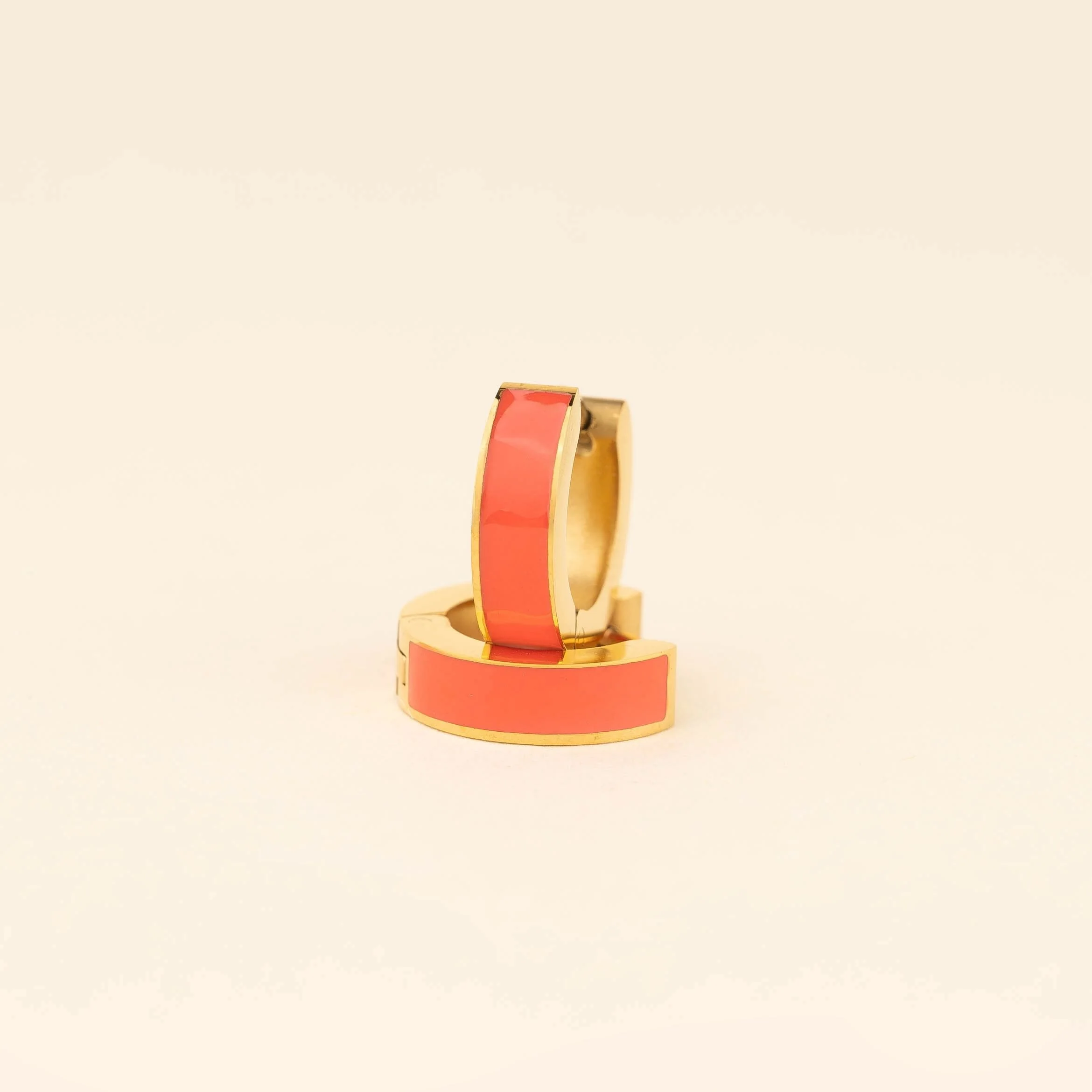 Chunky Huggie Hoop Earrings - 16 Color Options - Image 30