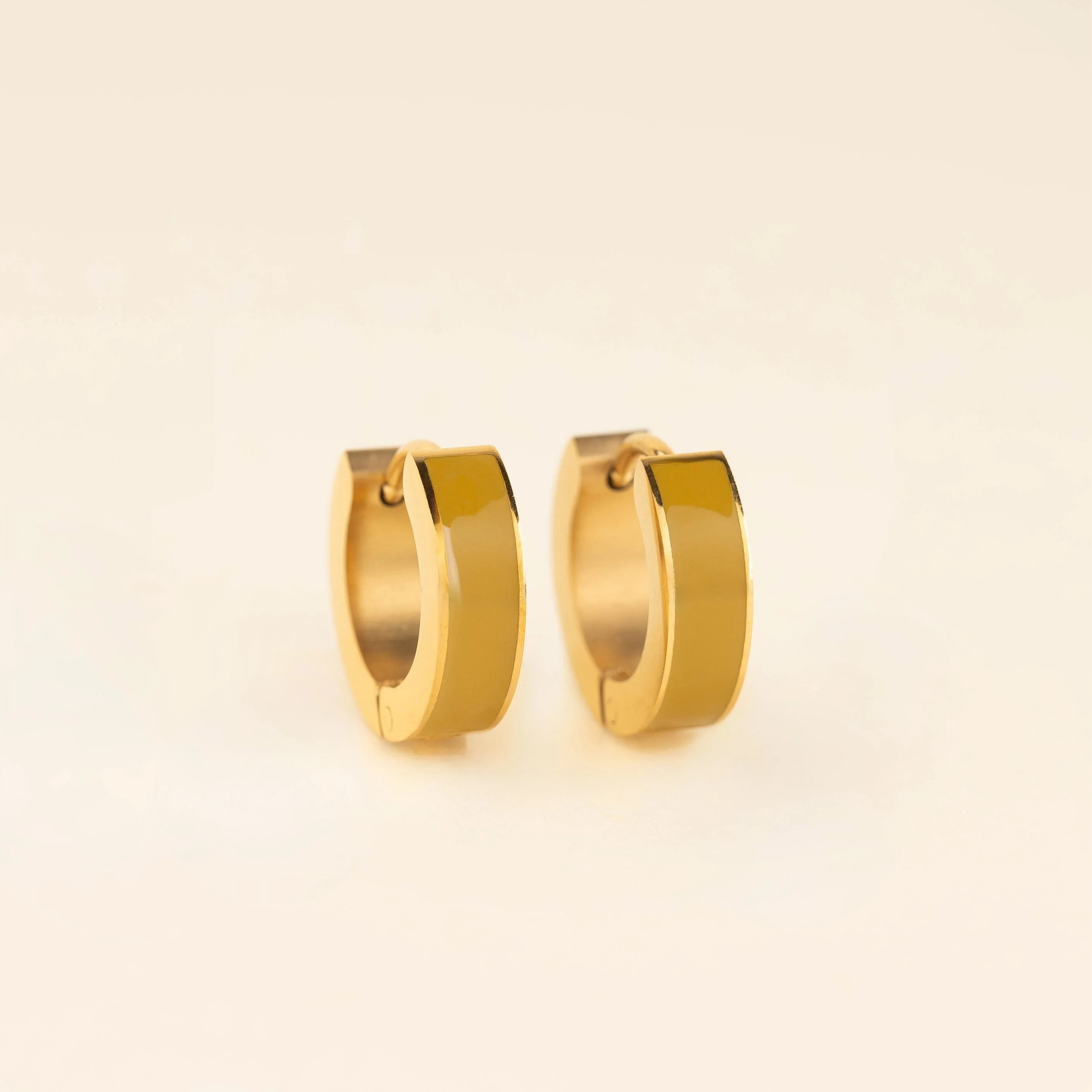 Chunky Huggie Hoop Earrings - 16 Color Options - Image 32