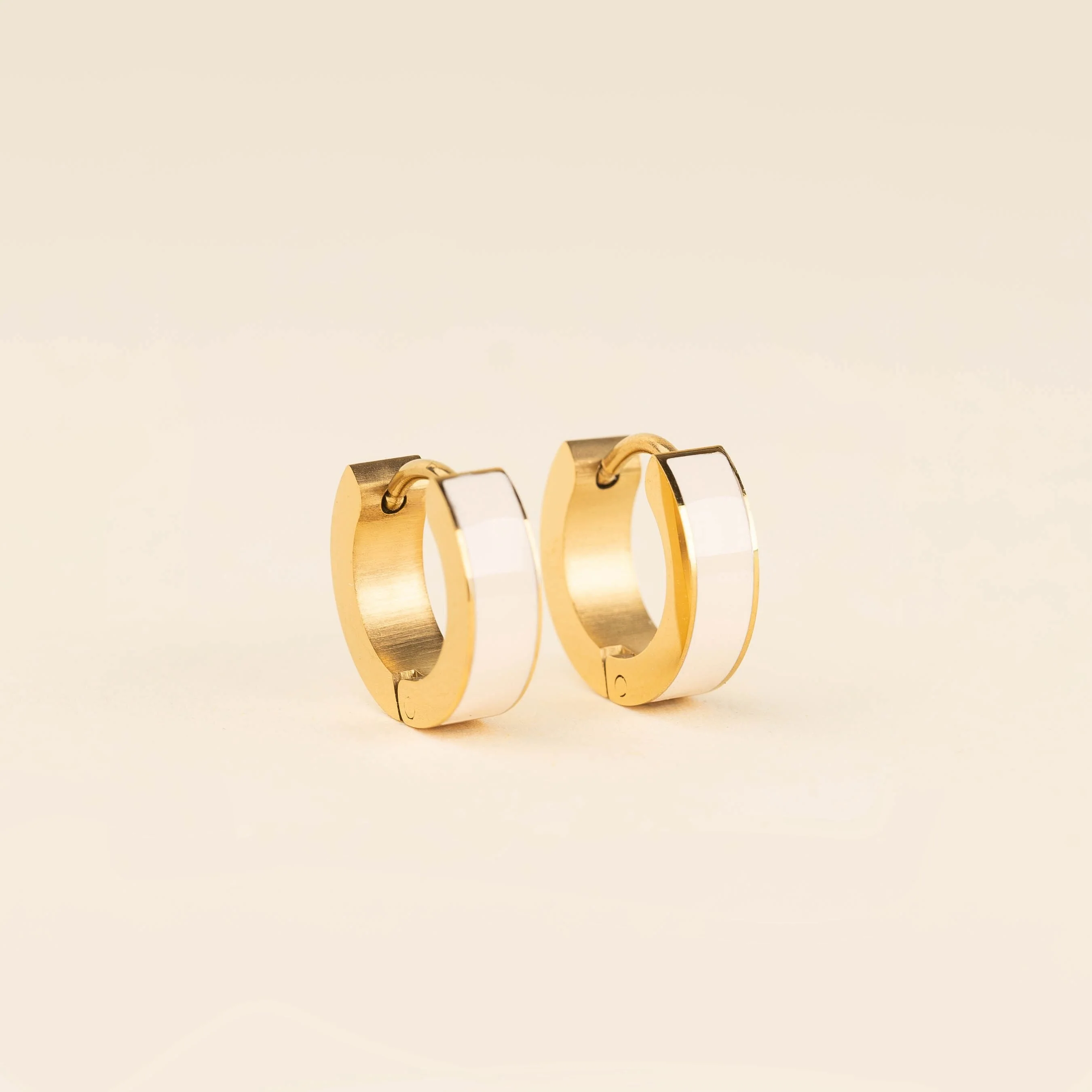 Chunky Huggie Hoop Earrings - 16 Color Options - Image 33