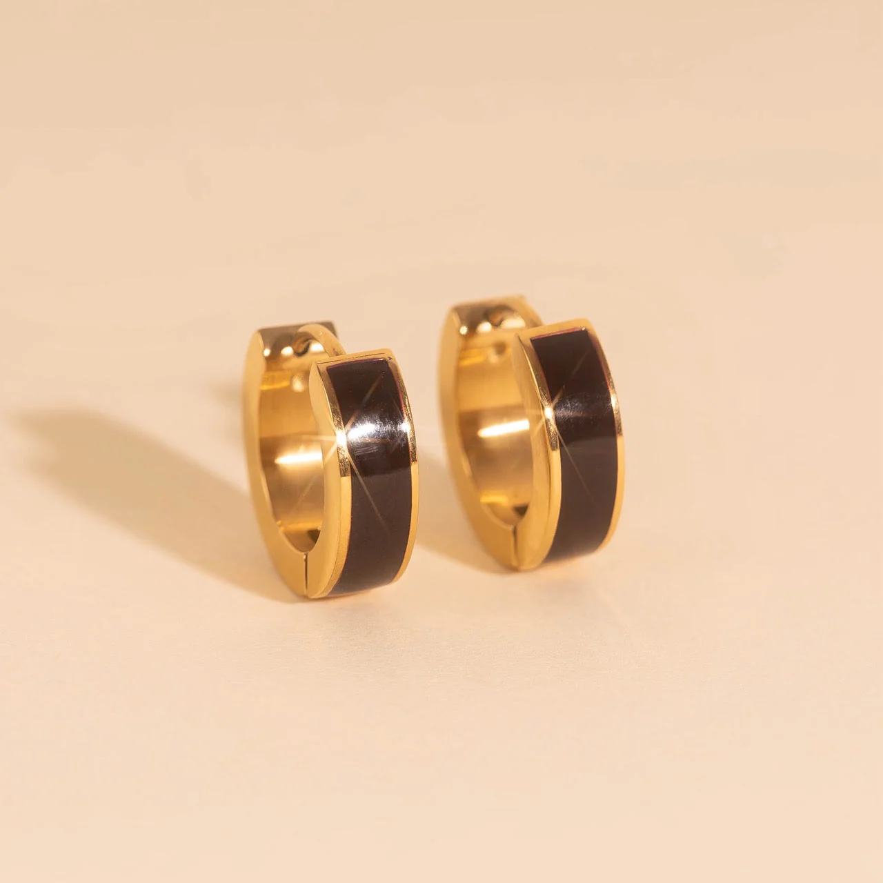 Chunky Huggie Hoop Earrings - 16 Color Options - Image 38