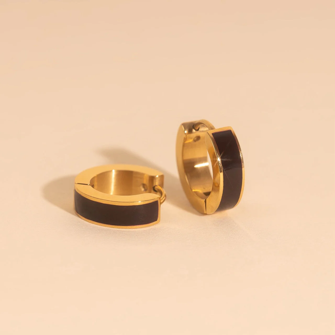 Chunky Huggie Hoop Earrings - 16 Color Options - Image 39