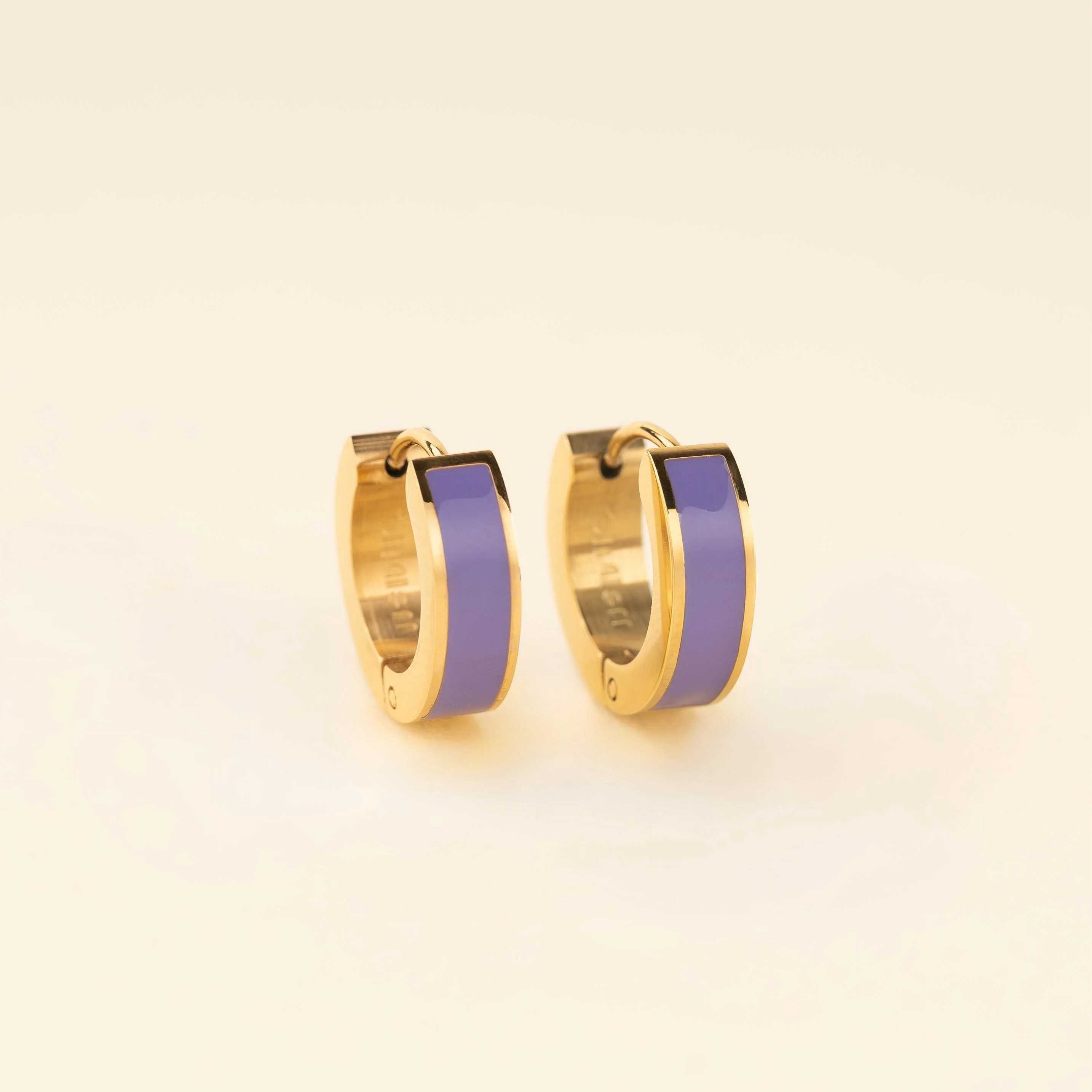 Chunky Huggie Hoop Earrings - 16 Color Options - Image 4