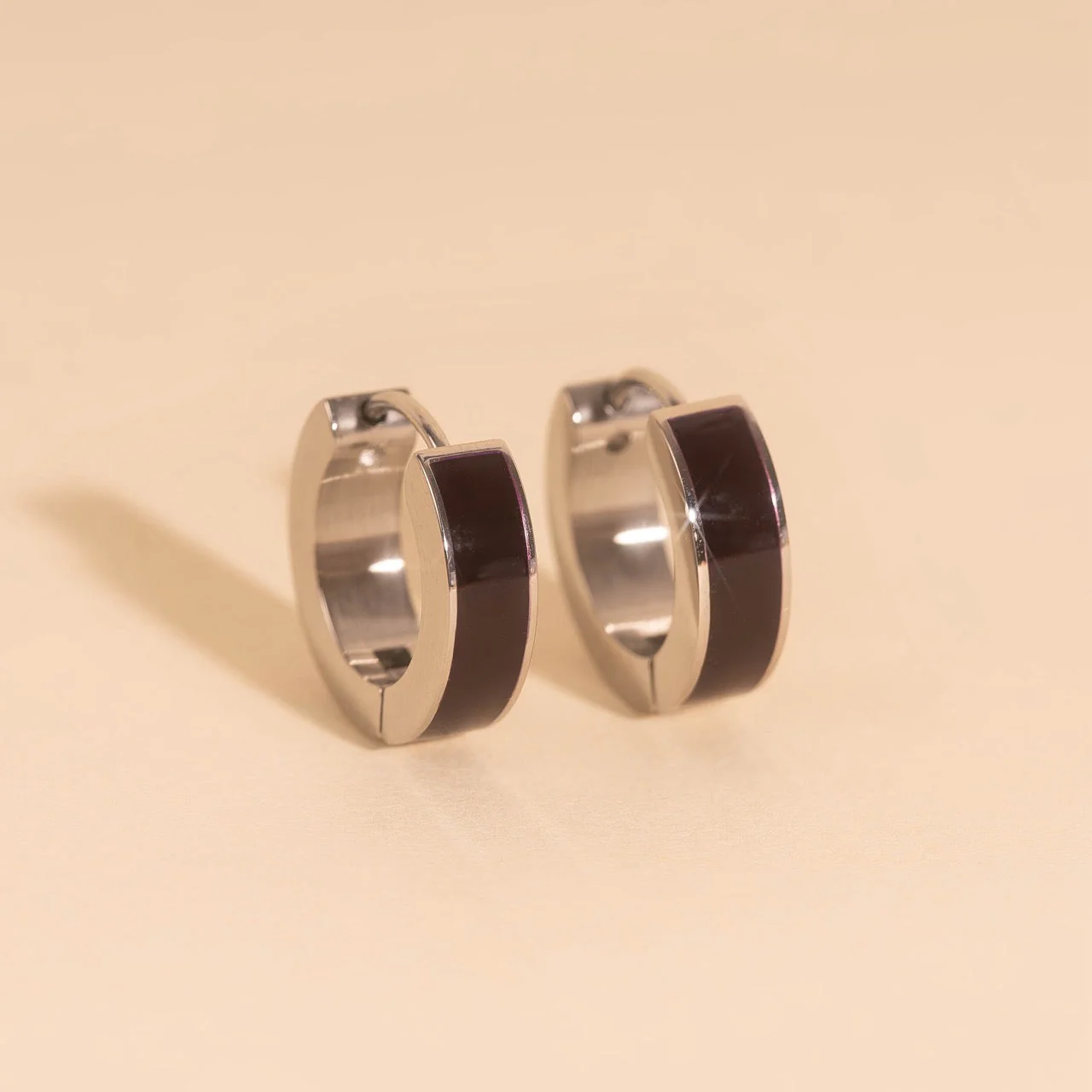 Chunky Huggie Hoop Earrings - 16 Color Options - Image 40