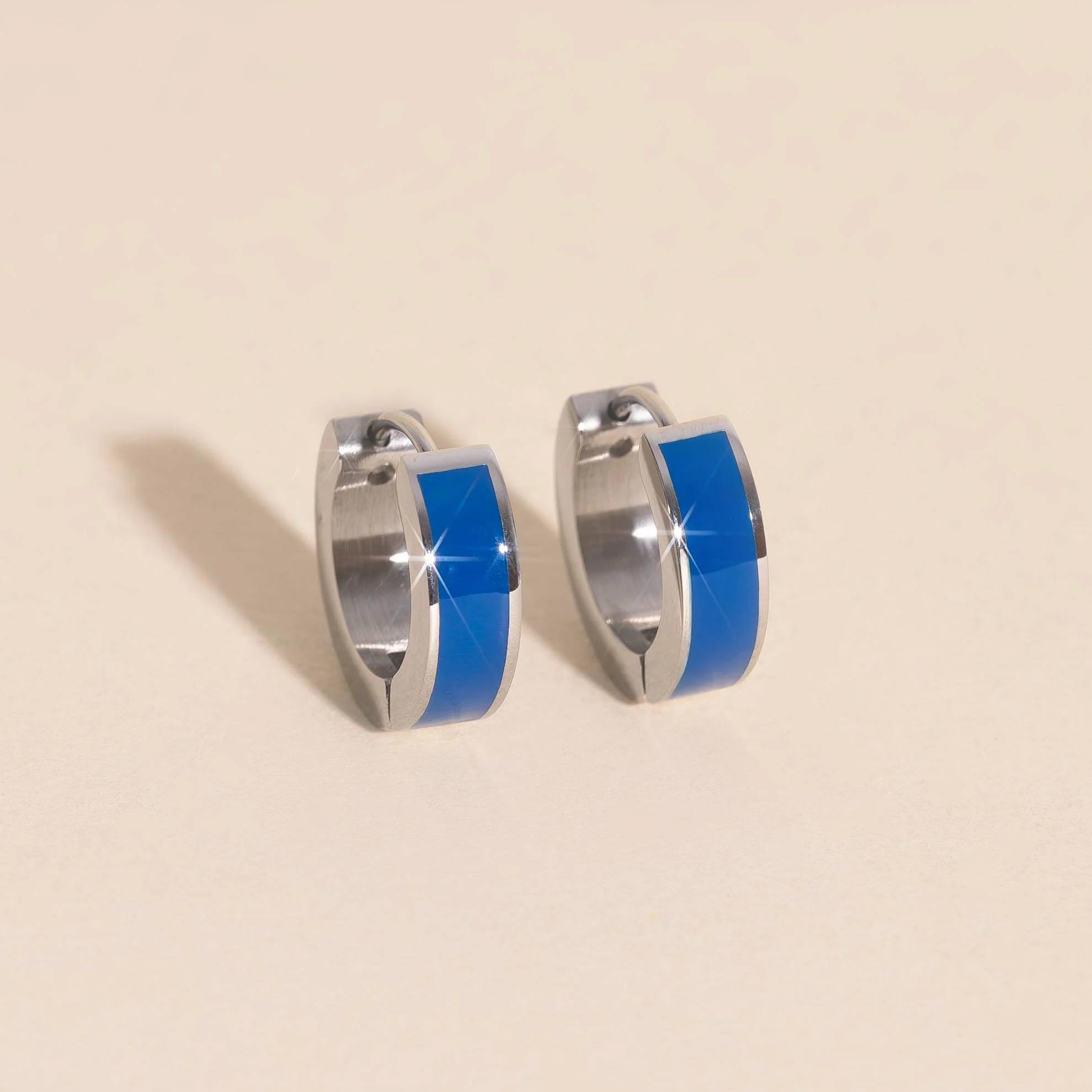 Chunky Huggie Hoop Earrings - 16 Color Options - Image 44