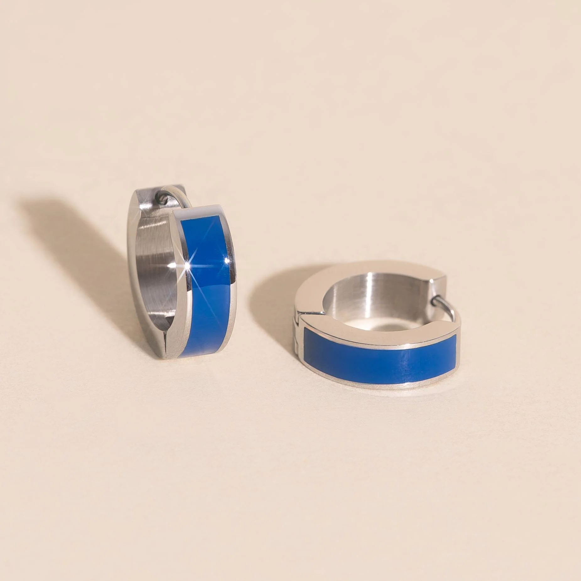 Chunky Huggie Hoop Earrings - 16 Color Options - Image 45