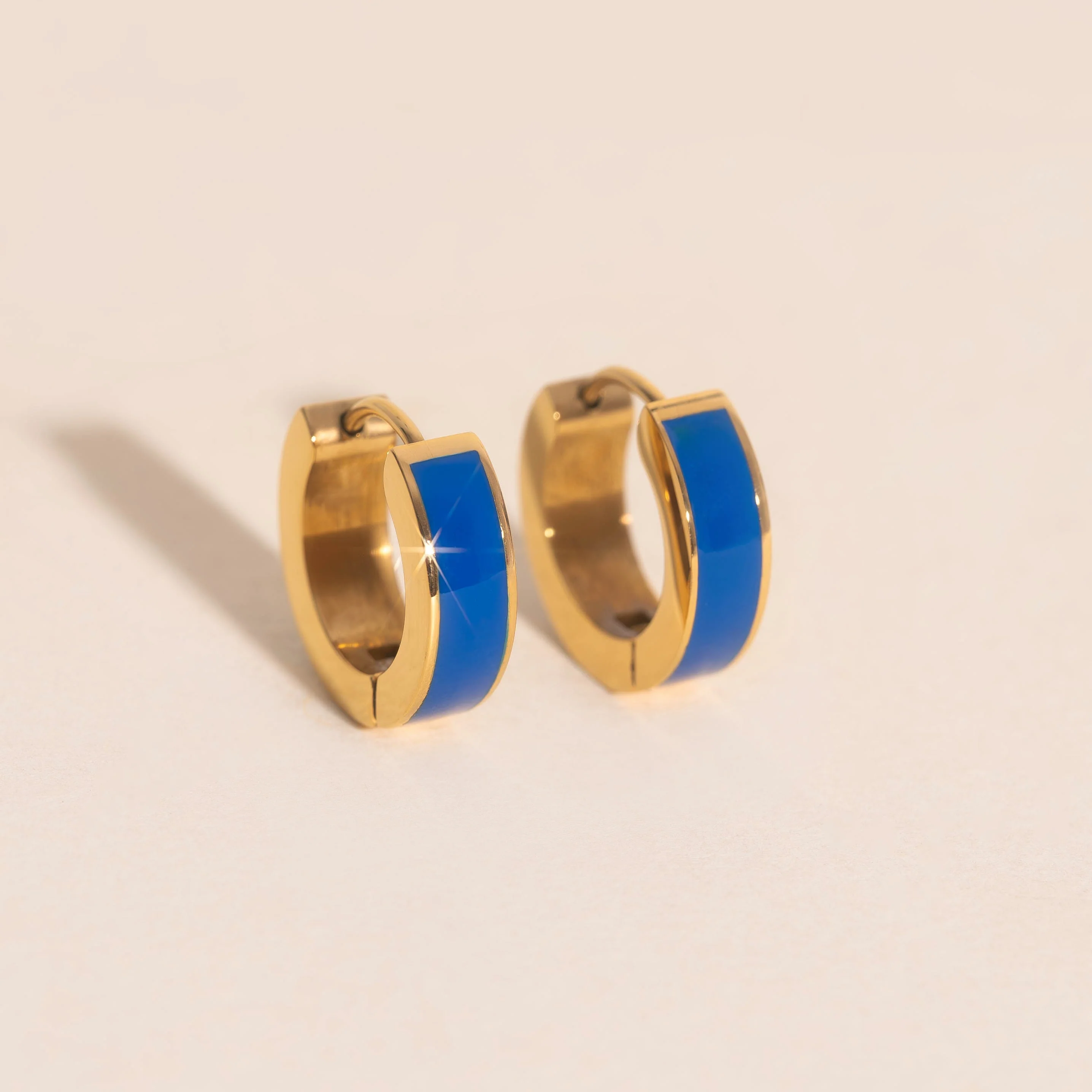 Chunky Huggie Hoop Earrings - 16 Color Options - Image 46