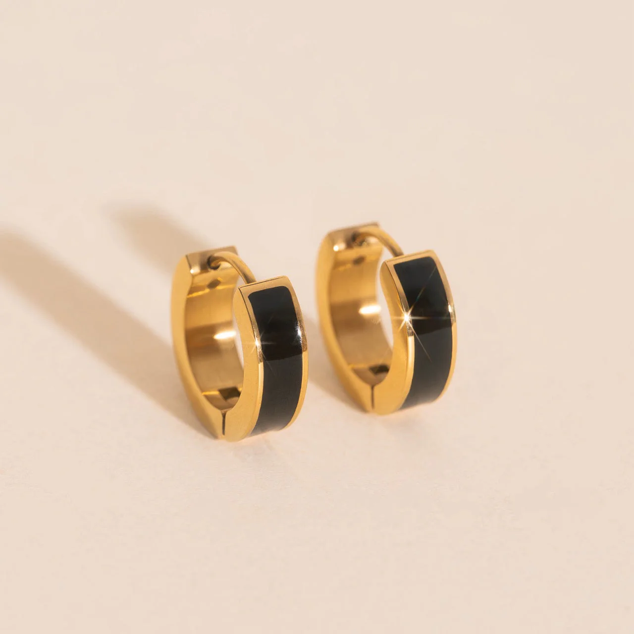 Chunky Huggie Hoop Earrings - 16 Color Options - Image 6