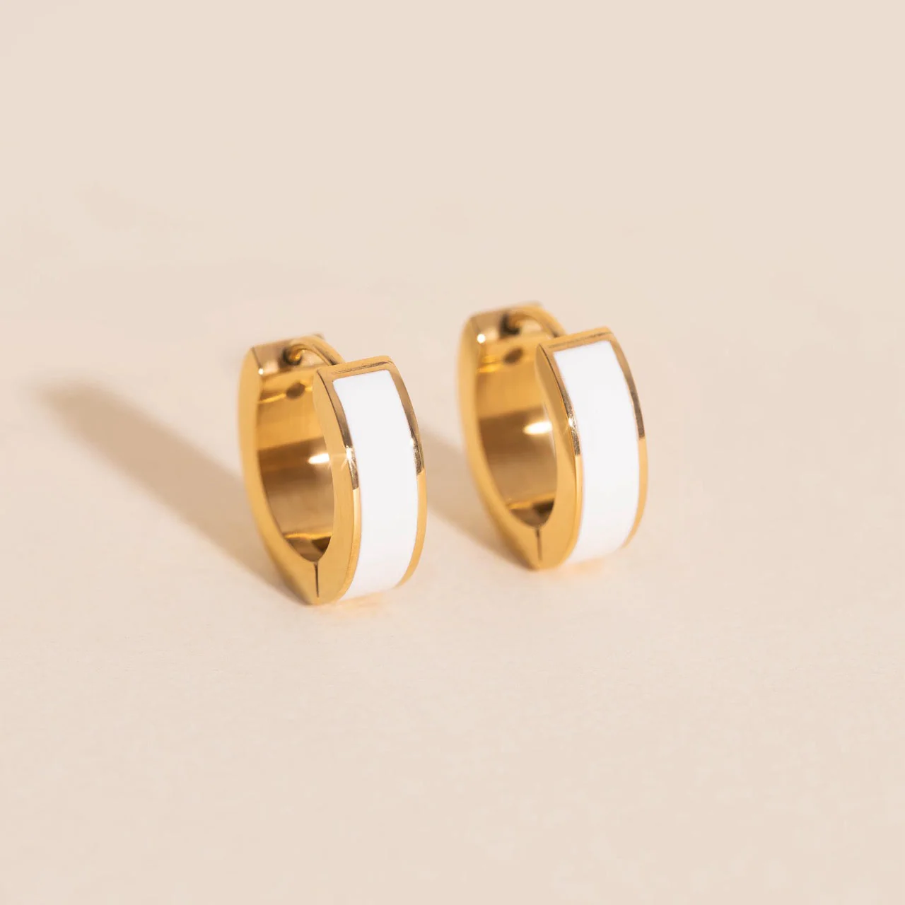 Chunky Huggie Hoop Earrings - 16 Color Options - Image 8