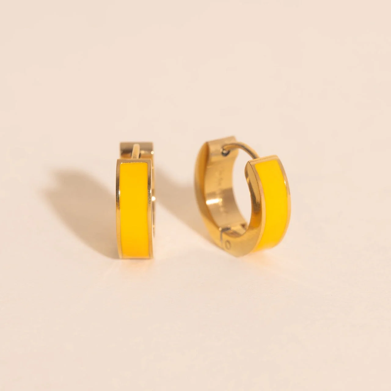 Chunky Huggie Hoop Earrings - 16 Color Options - Image 9