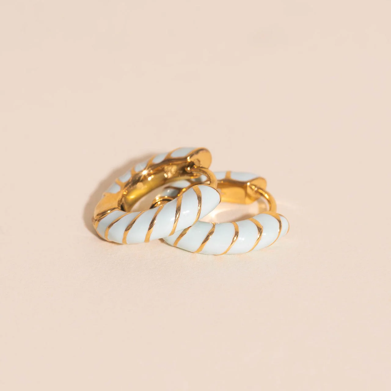 Color Chunky Rounded Huggie Hoop Earrings - Image 15