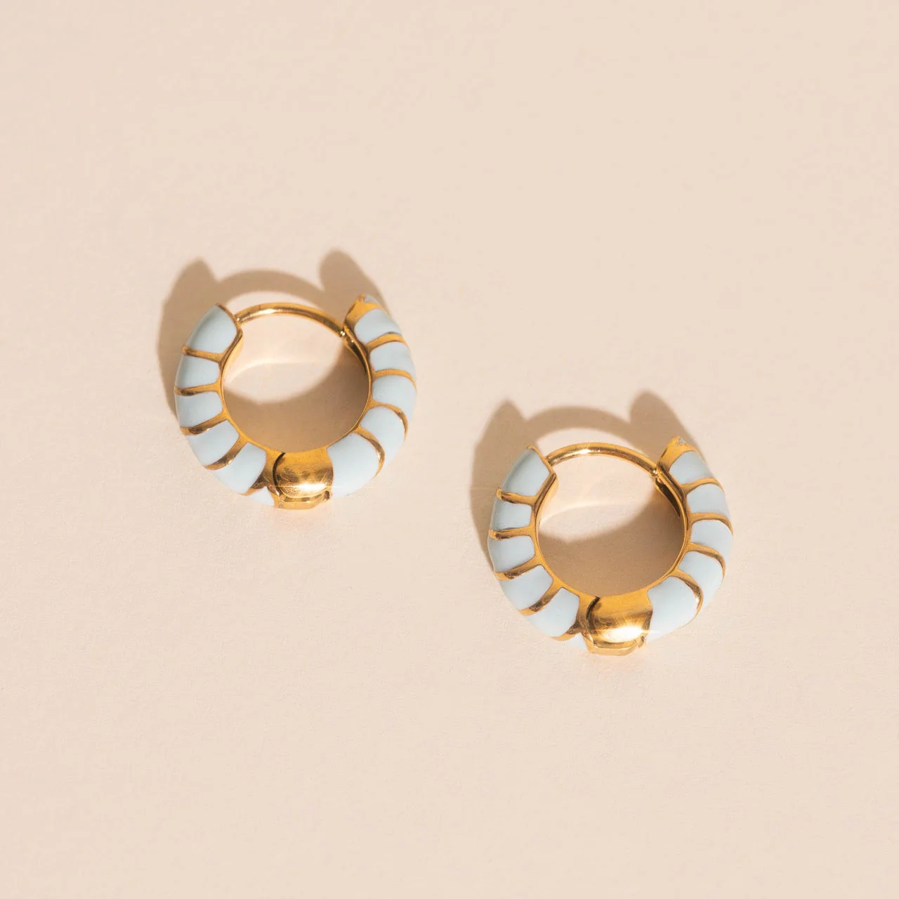 Color Chunky Rounded Huggie Hoop Earrings - Image 16