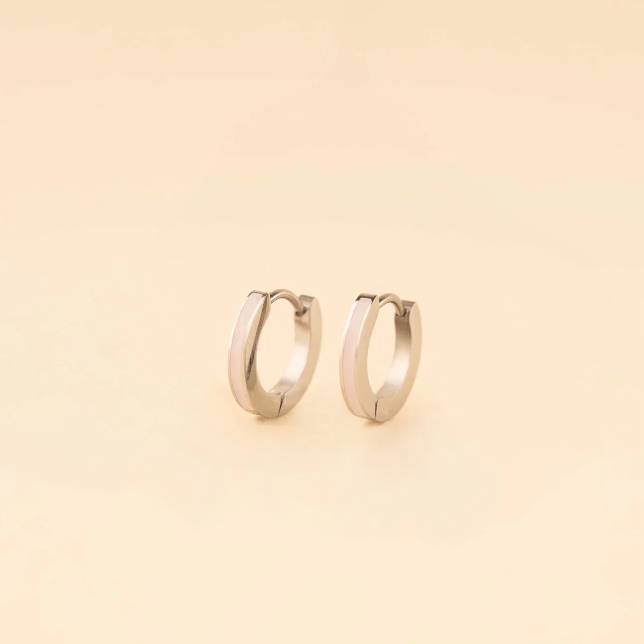 Color Huggie Hoop Earrings - Image 10