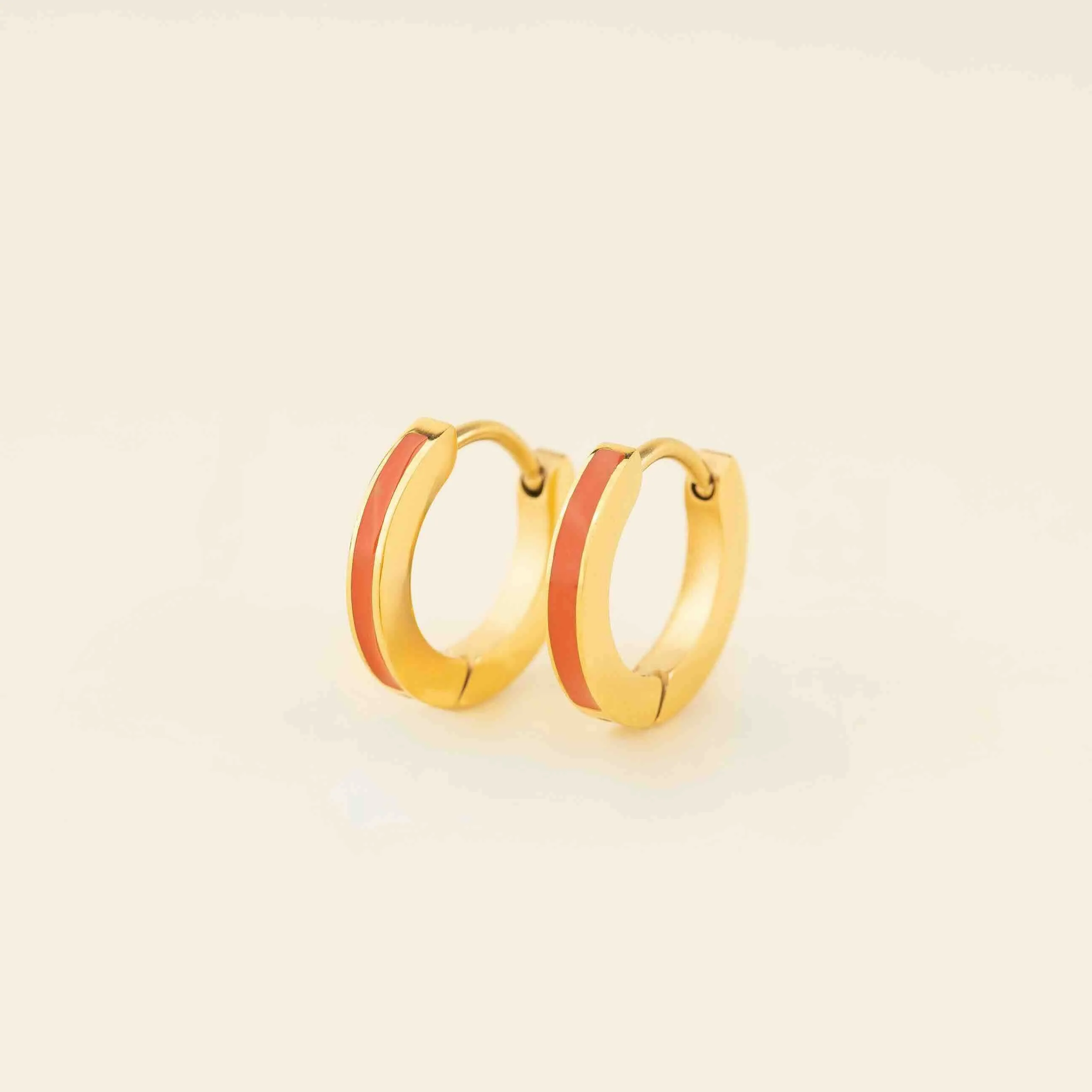 Color Huggie Hoop Earrings - Image 12
