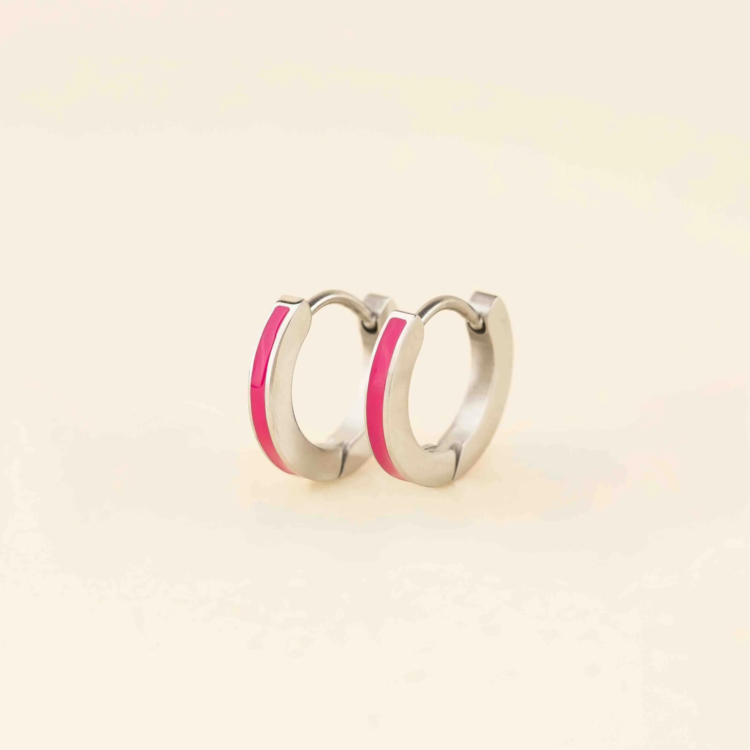 Color Huggie Hoop Earrings - Image 16