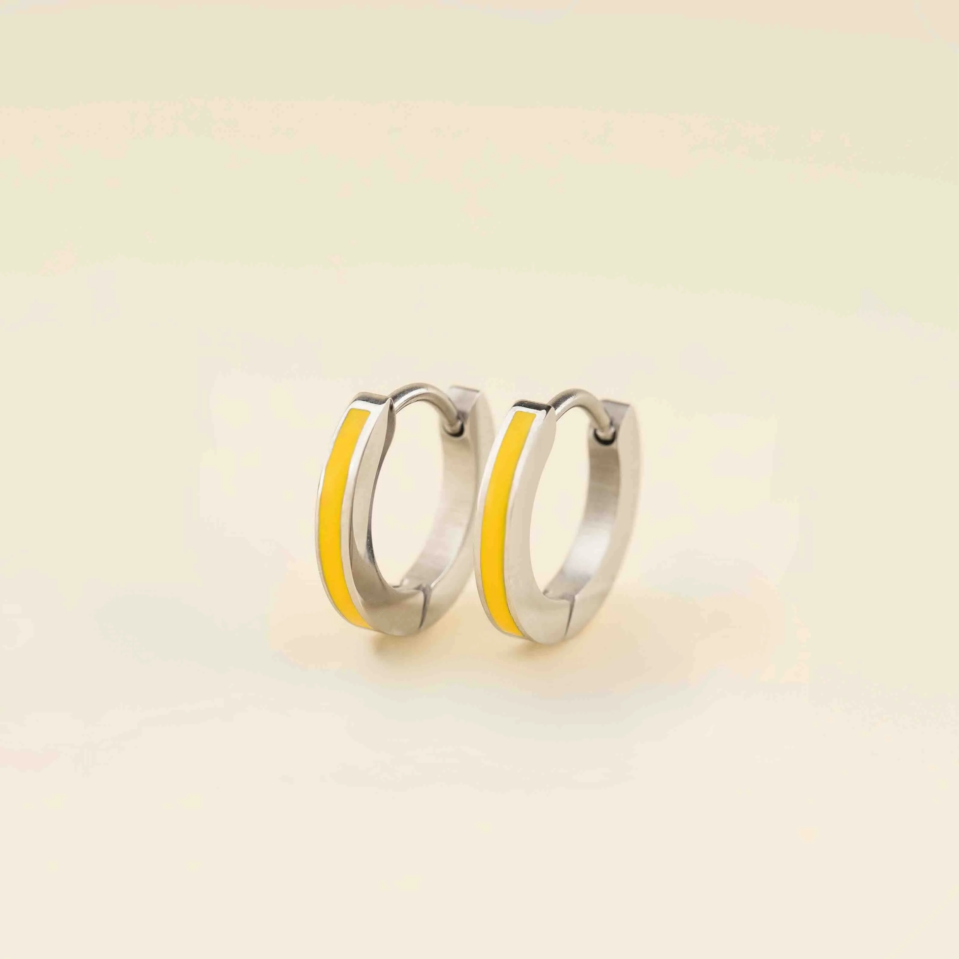 Color Huggie Hoop Earrings - Image 17