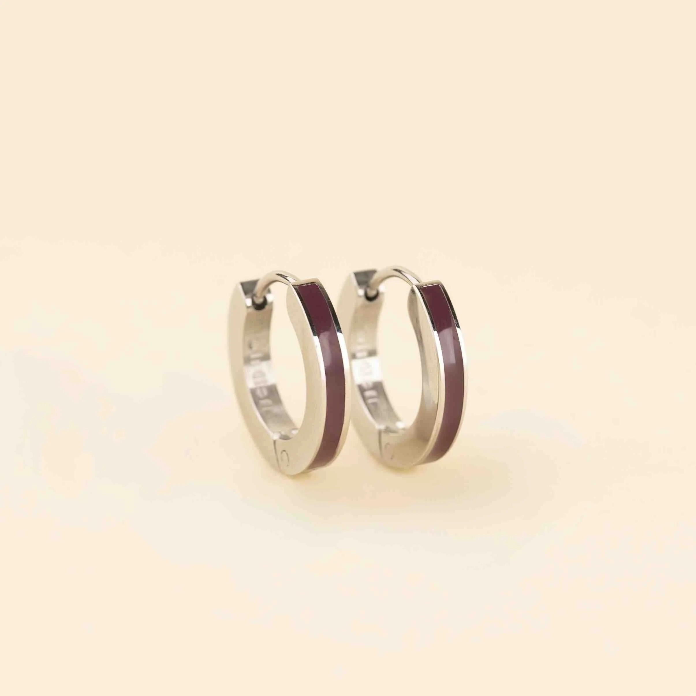 Color Huggie Hoop Earrings - Image 23