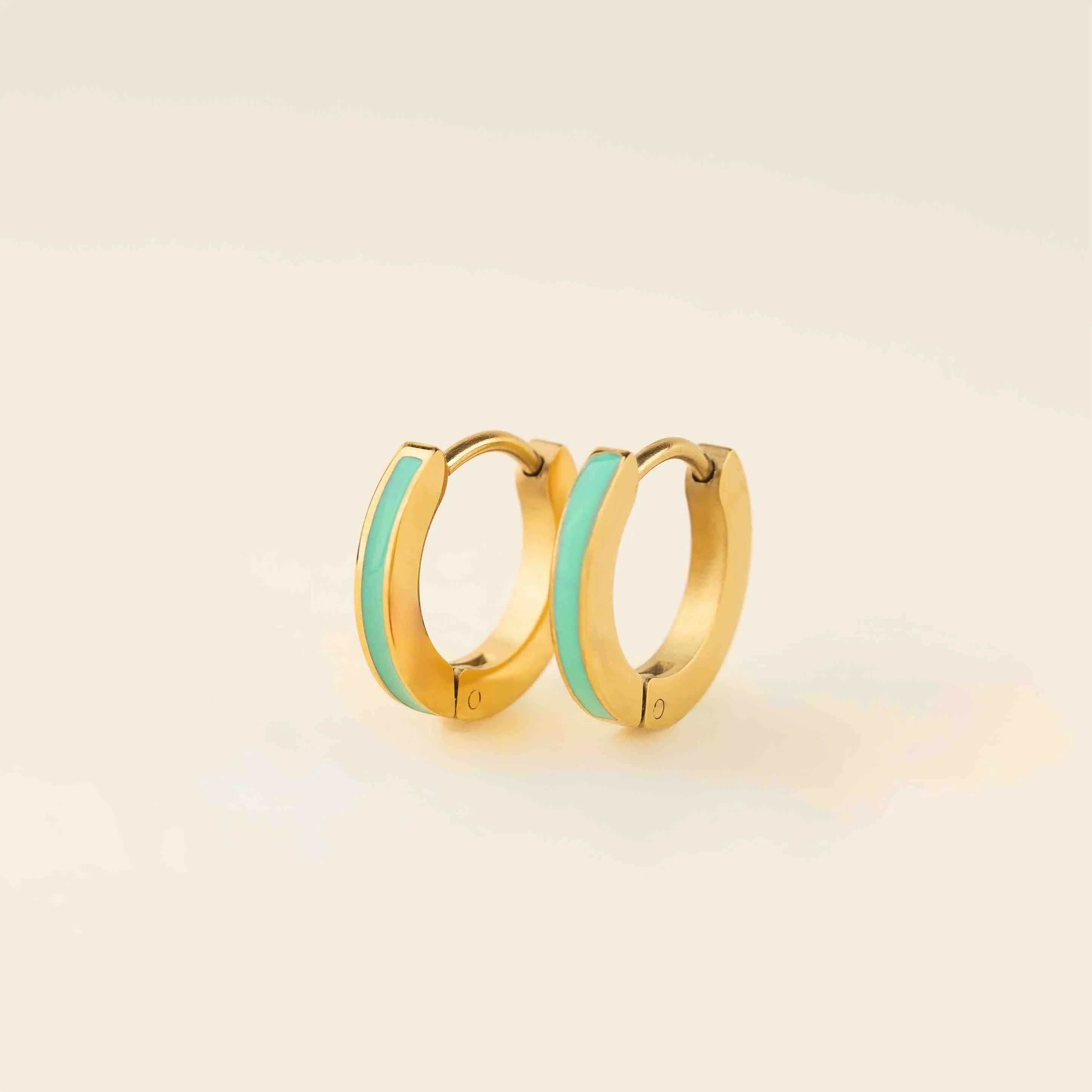 Color Huggie Hoop Earrings - Image 27