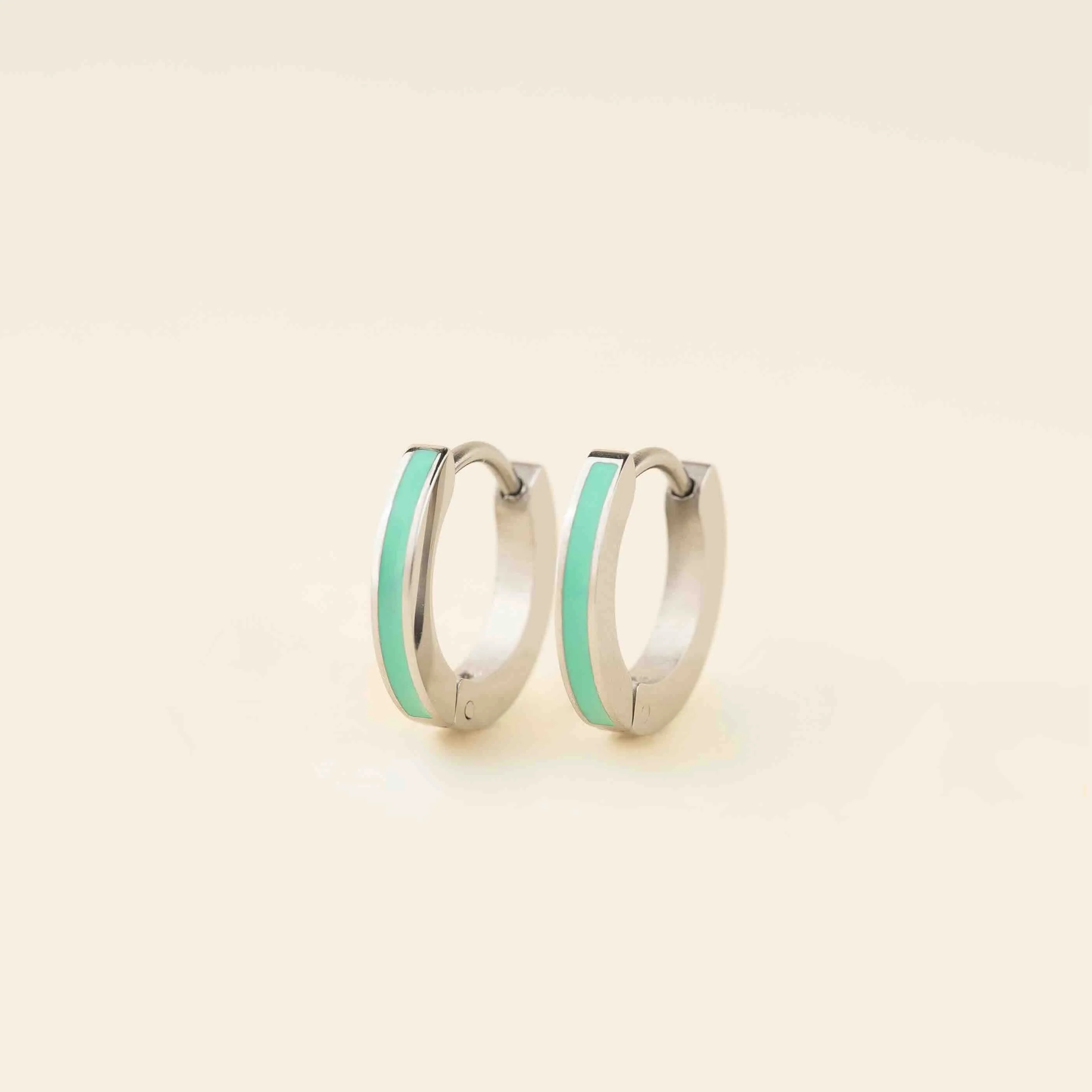 Color Huggie Hoop Earrings - Image 29