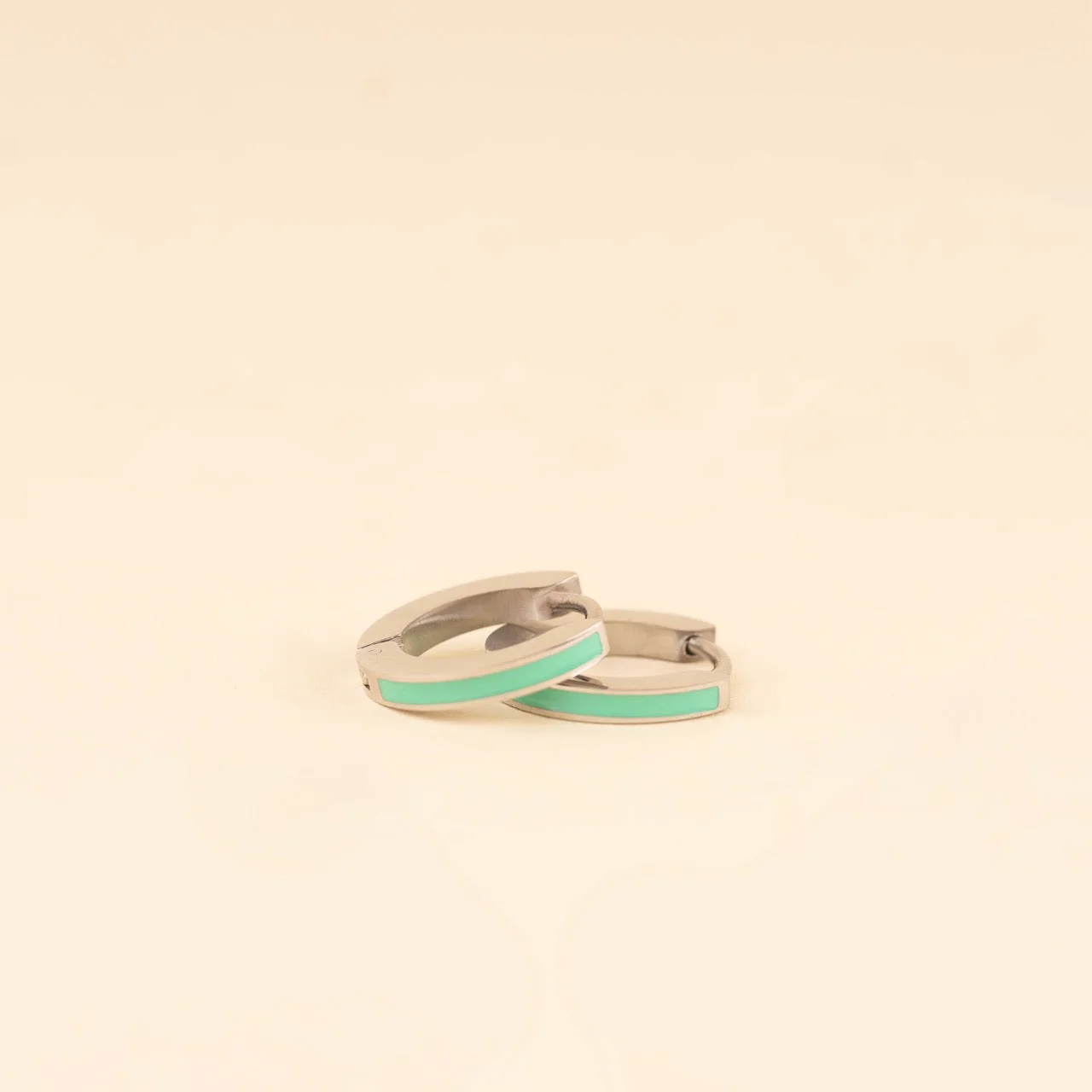 Color Huggie Hoop Earrings - Image 3