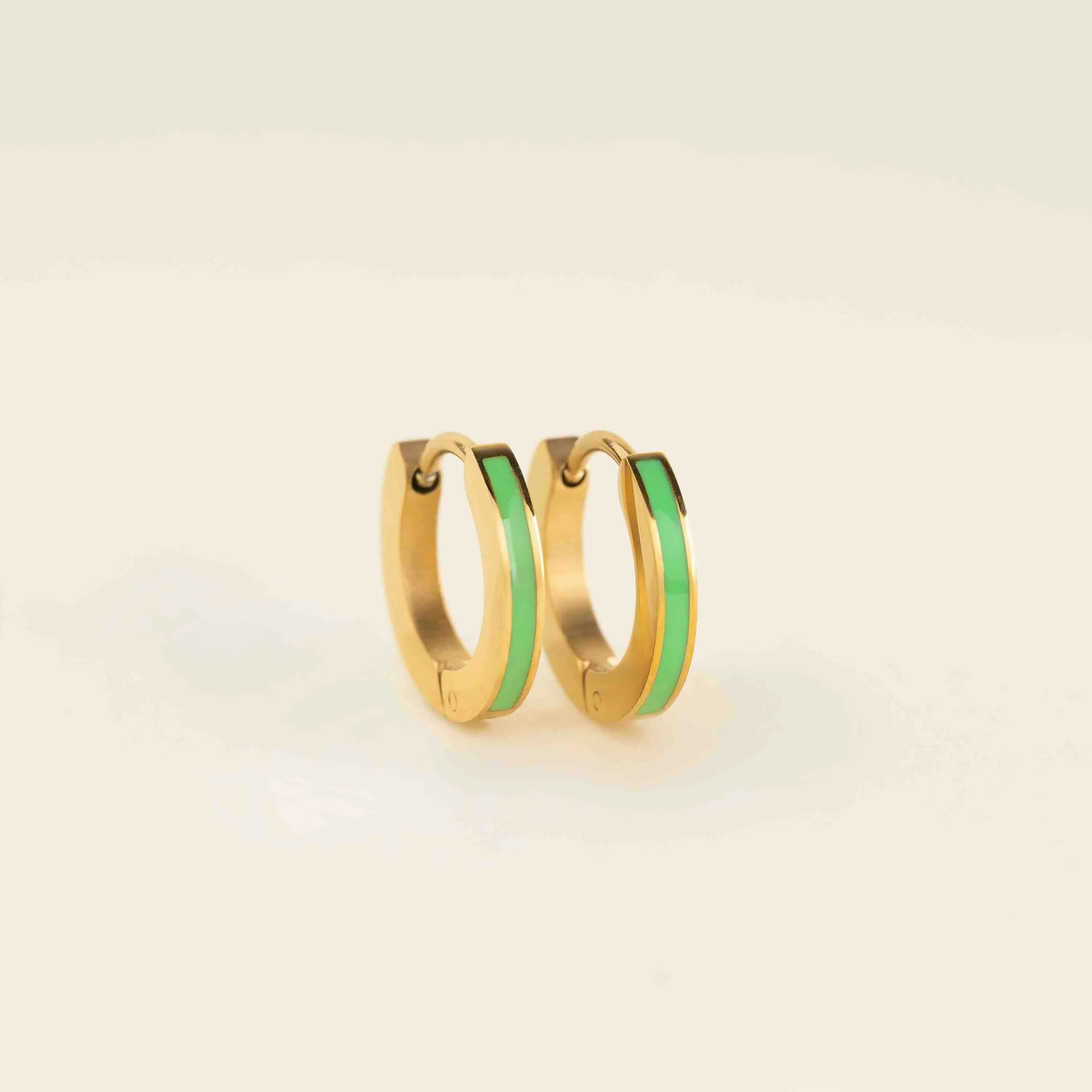Color Huggie Hoop Earrings - Image 31