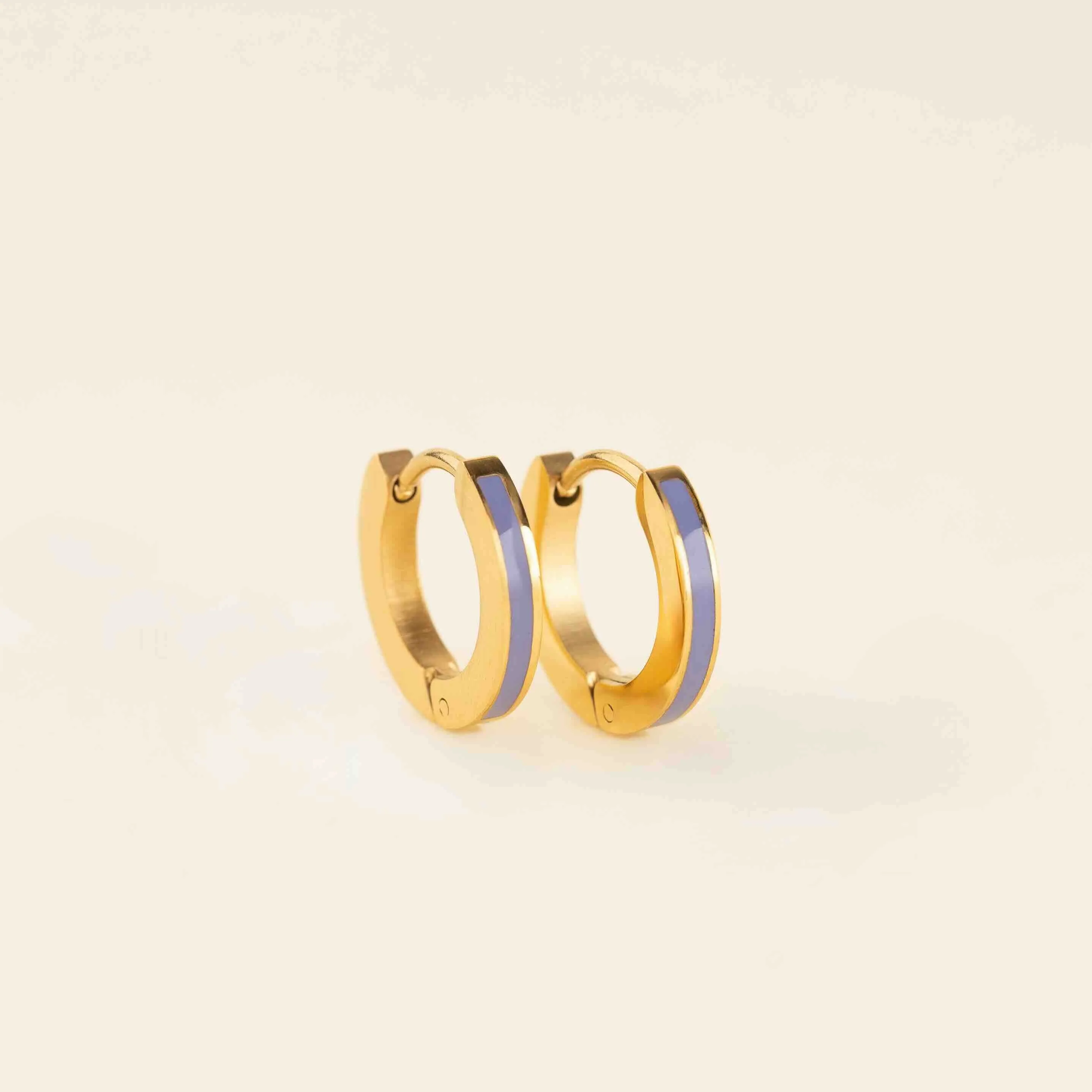 Color Huggie Hoop Earrings - Image 37