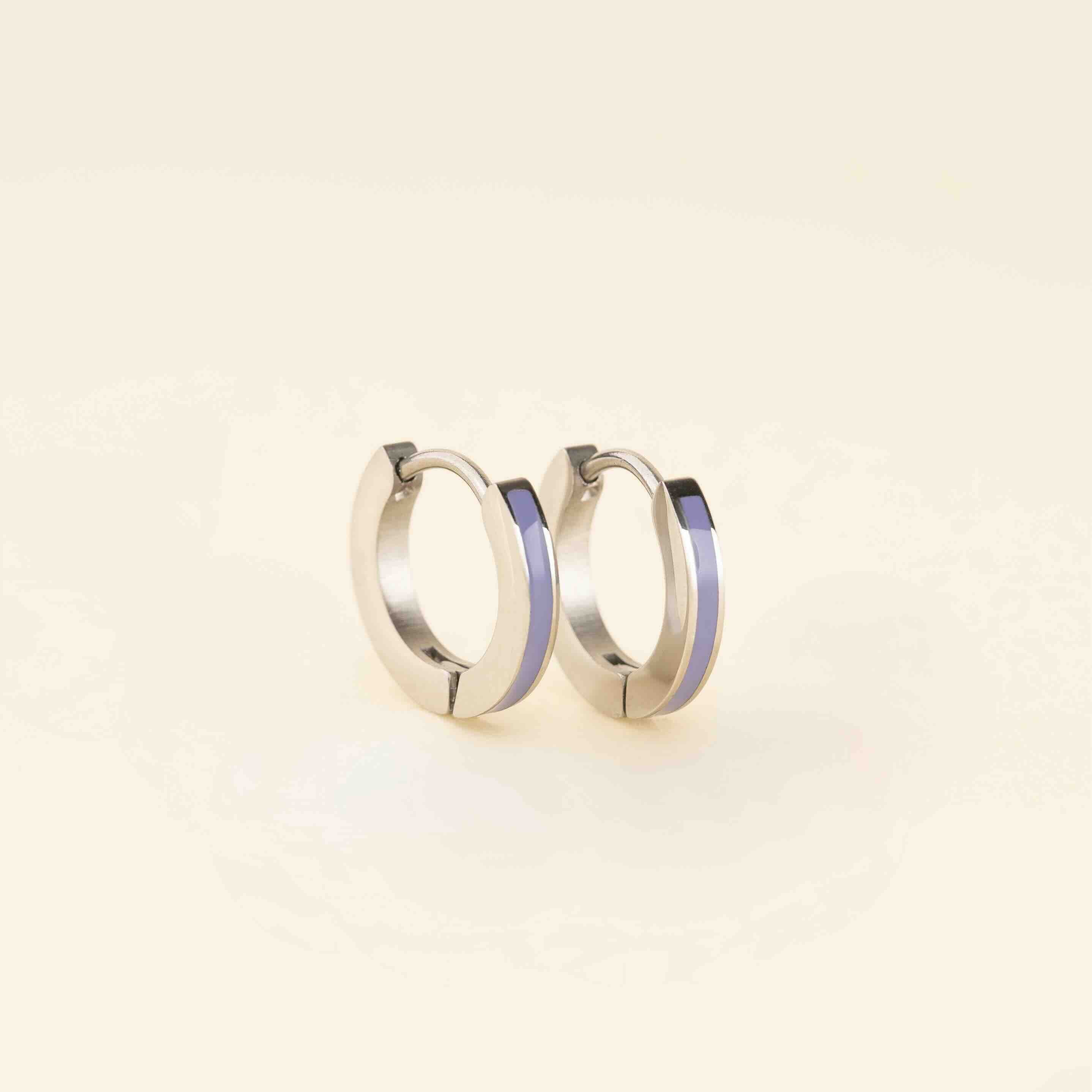 Color Huggie Hoop Earrings - Image 38