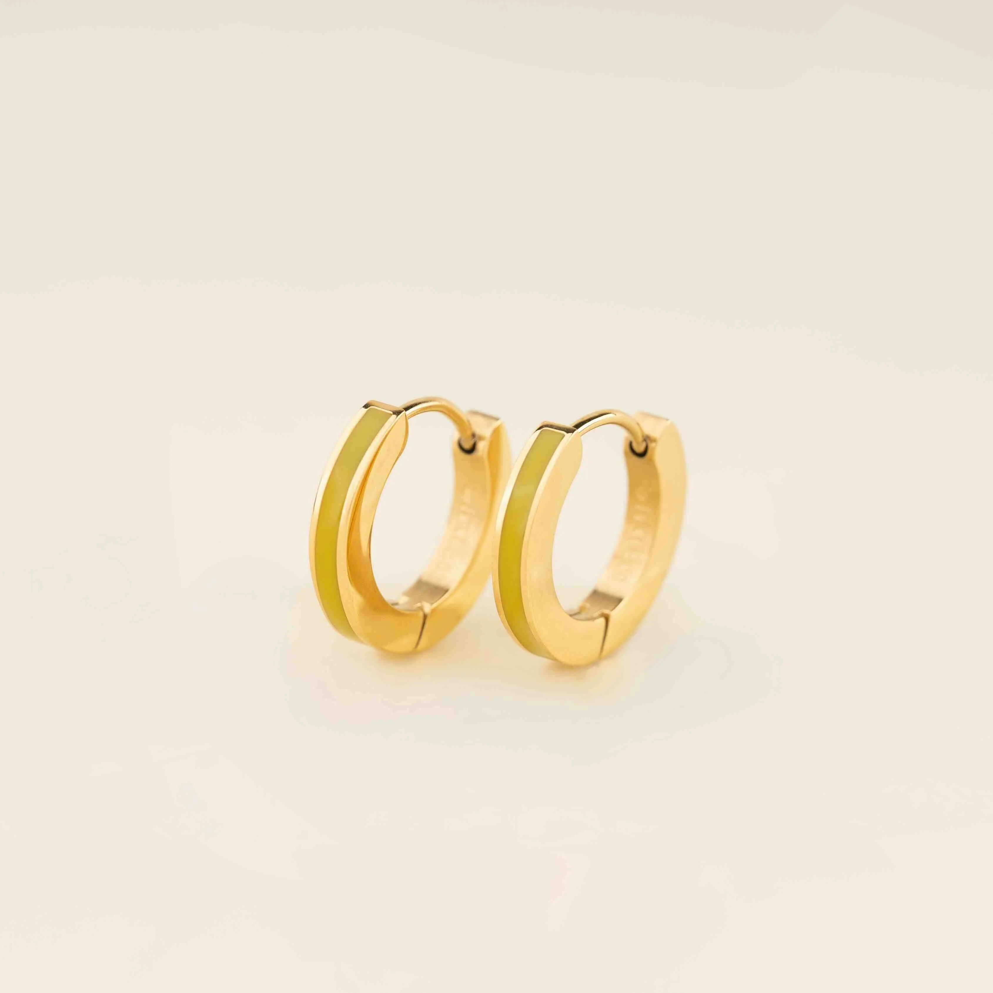 Color Huggie Hoop Earrings - Image 39